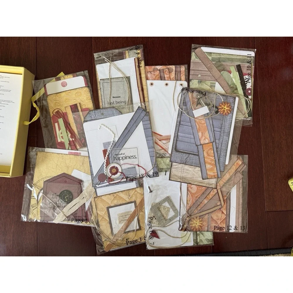 Creative Memories Family Moments 8x8 Scrapbook Album Kit Yellow Lisa